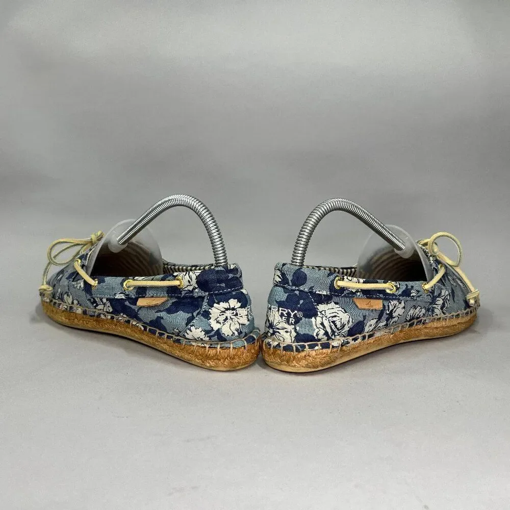 Sperry‎ Women's Size 8 Floral Print Espadrille Slip On Shoes